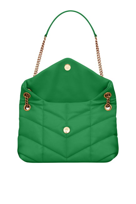 Puffer Small Chain Bag in Quilted Lambskin